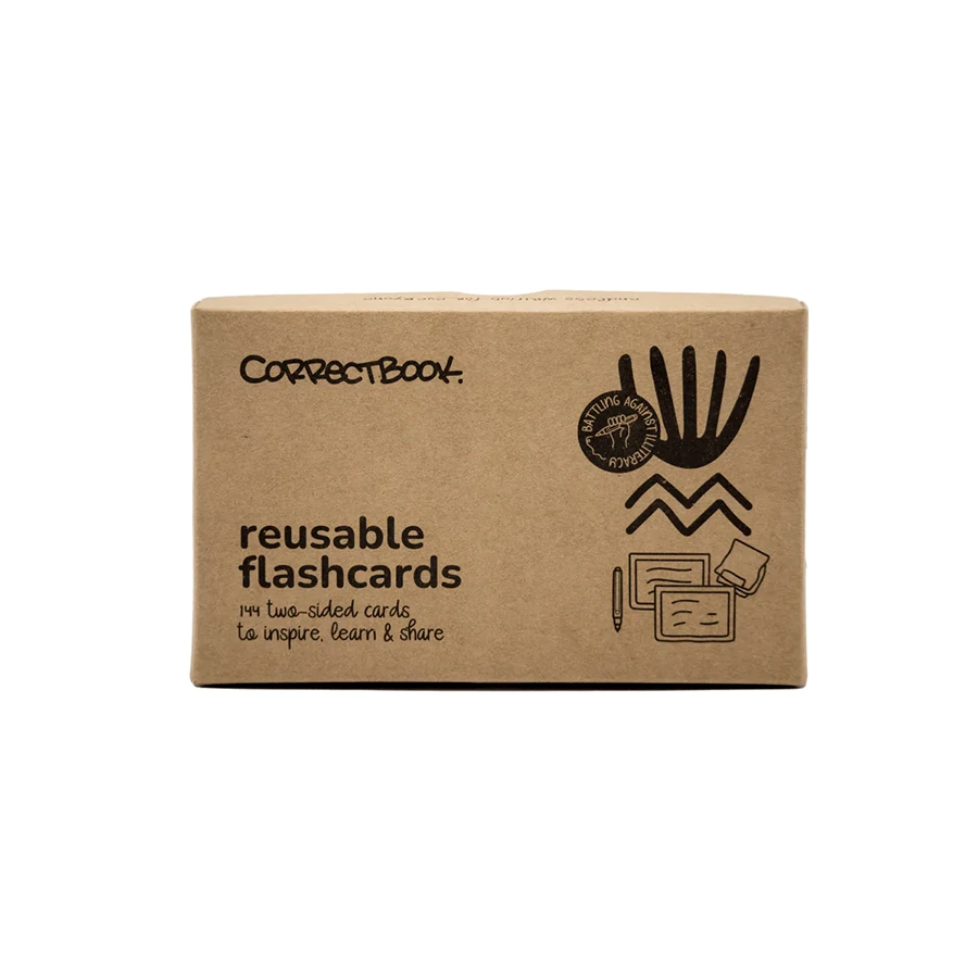 Correctbook flashcards packaging