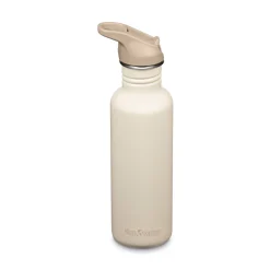 kanteen classic 800ml white cap gray
