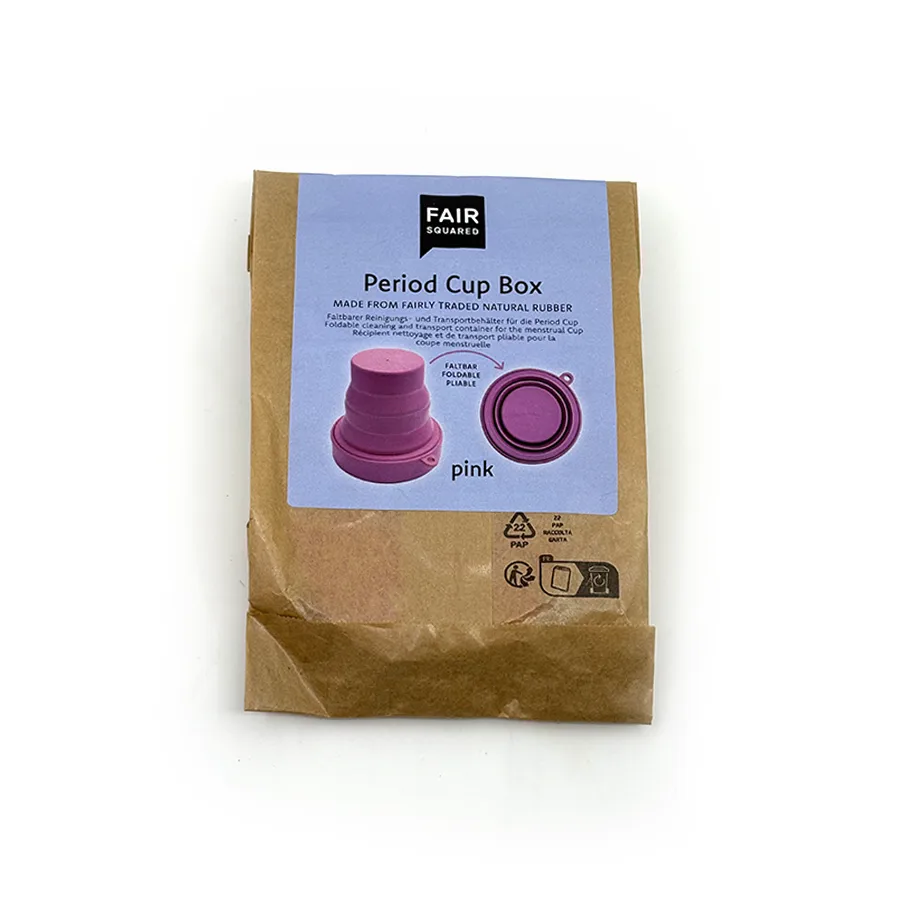 fair squared period cup box